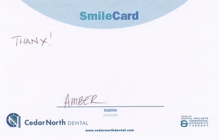 CedarNorth Dental testimonial